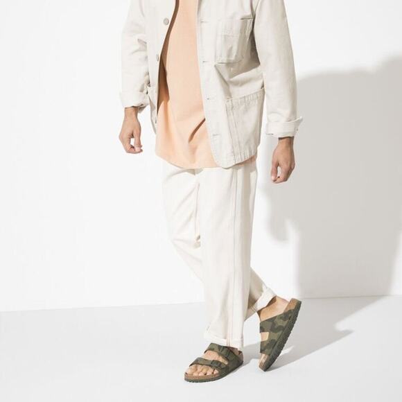 Birkenstock Arizona Camouflage Green Sandals Size 38 US 7/7.5 Women - Picture 12 of 13